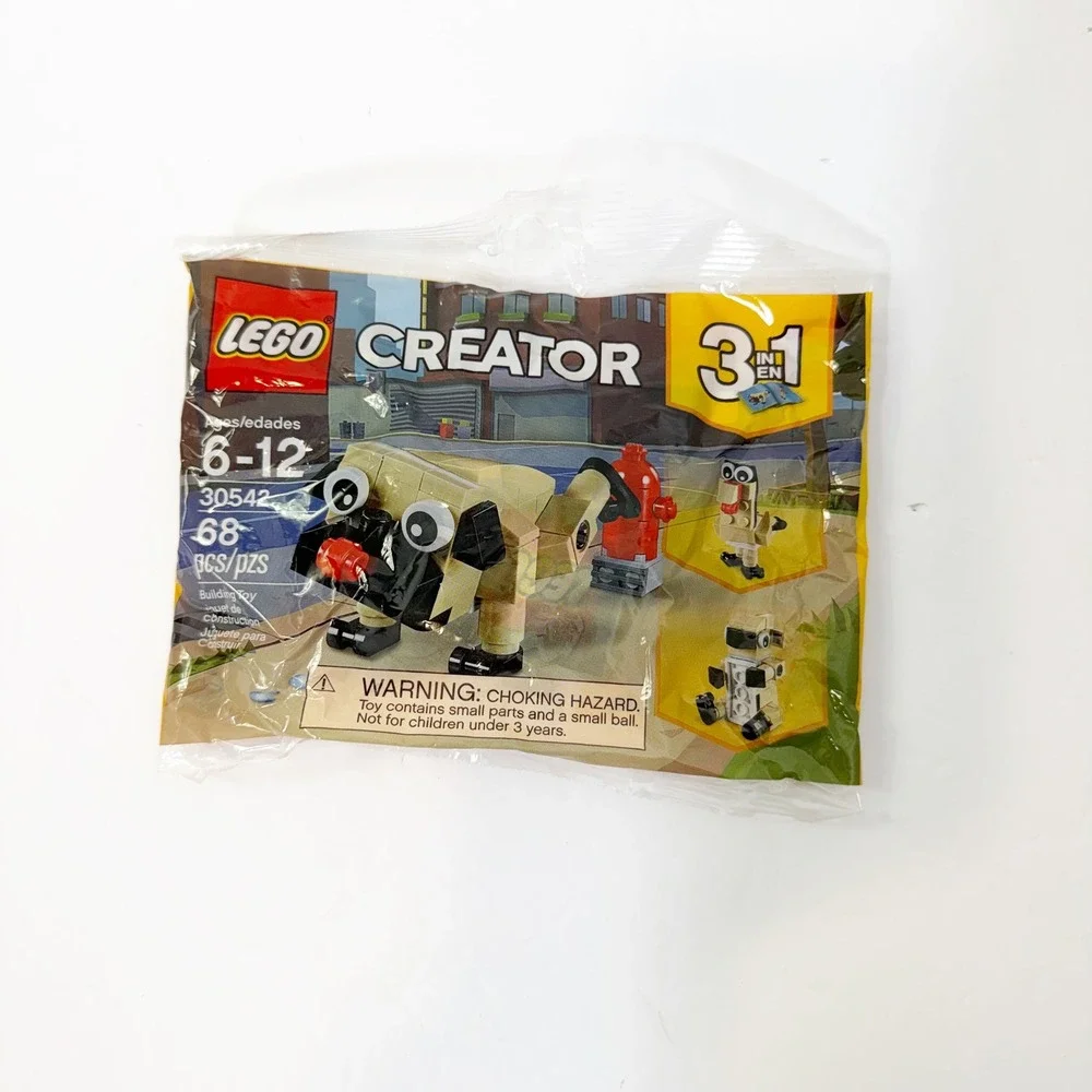 LEGO Creator 3-in-1 Polybag 30542 Unisex One Size Tan Cute Pug Dog Turkey Koala